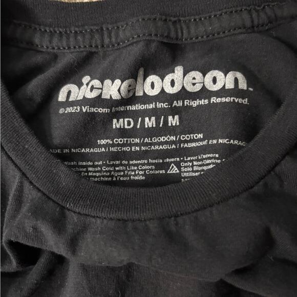 Nickelodeon Rugrats Reptar Neff Black Graphic Tee - Size M - Picture 3 of 3